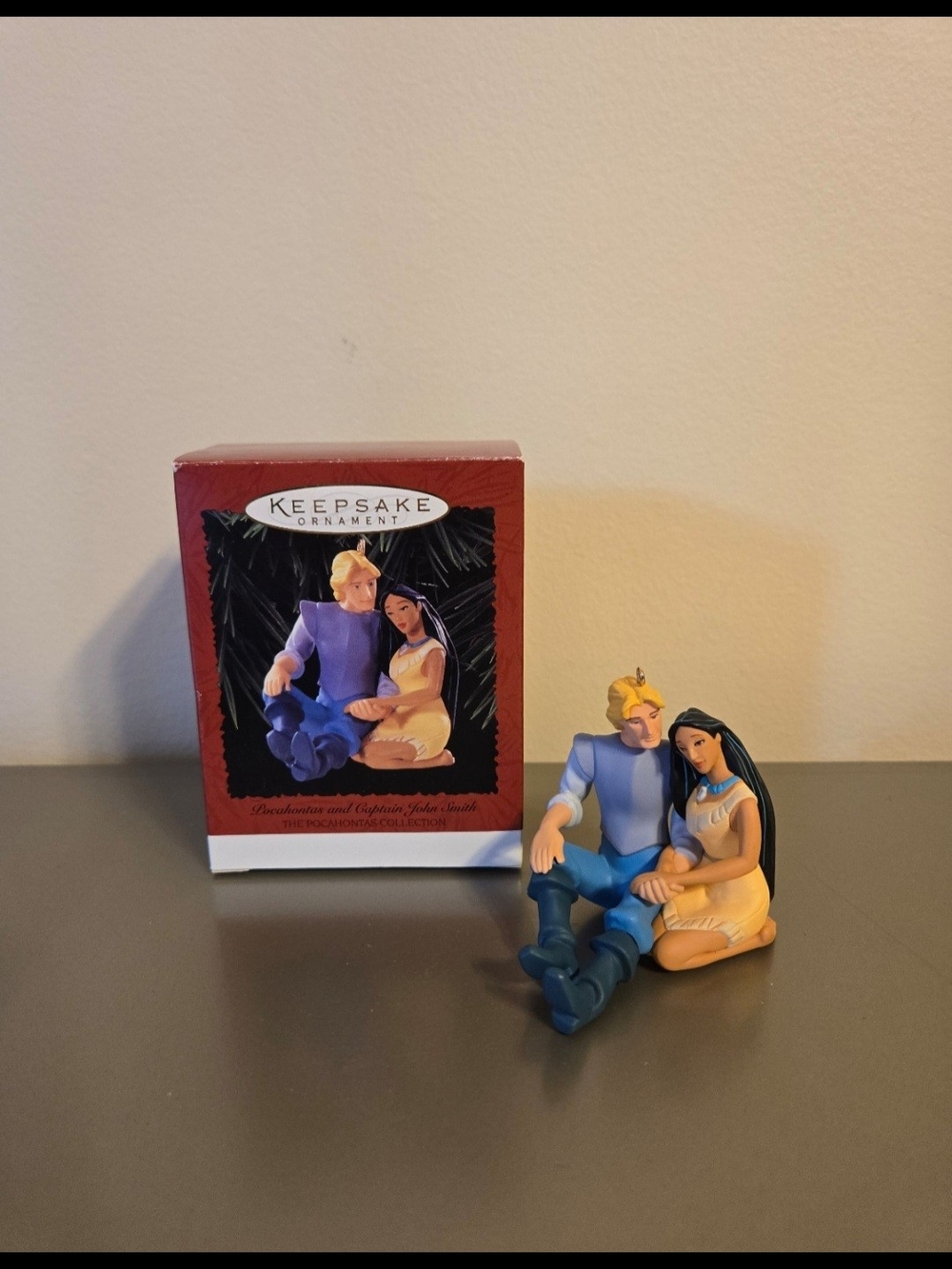 Hallmark Disney Pocahontas and Captain John Smith Christmas Ornament